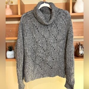 Dynamite Lightweight Chunky Knit Cowl-neck Sweater